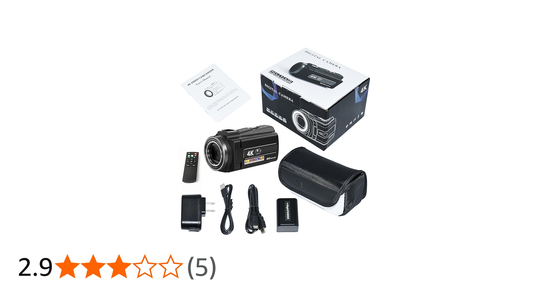 Amazon | ビデオカメラ 4K防震 DVビデオカメラ 4800万画素 日本製