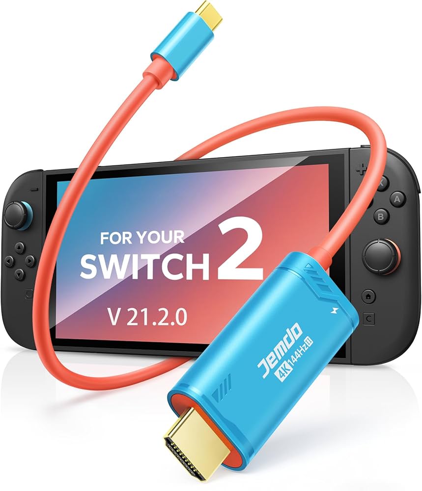 Amazon | JEMDO Switch 2 ドック付き HDMI変換ケーブル【2026年新登場