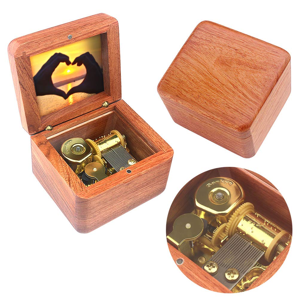 Amazon | Sinzyoオルゴール 木製ミュージックボックス ミニフォト