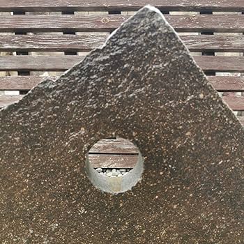 Amazon.co.jp: 鉄平石オブジェ18.4キロ庭石鑑賞石石盆石水石灯籠庭坪庭