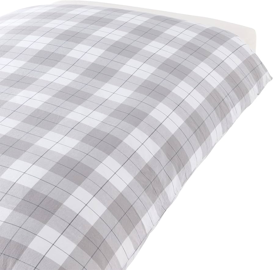 Amazon｜無印良品 洗いざらし掛ふとんカバー グレーチェック