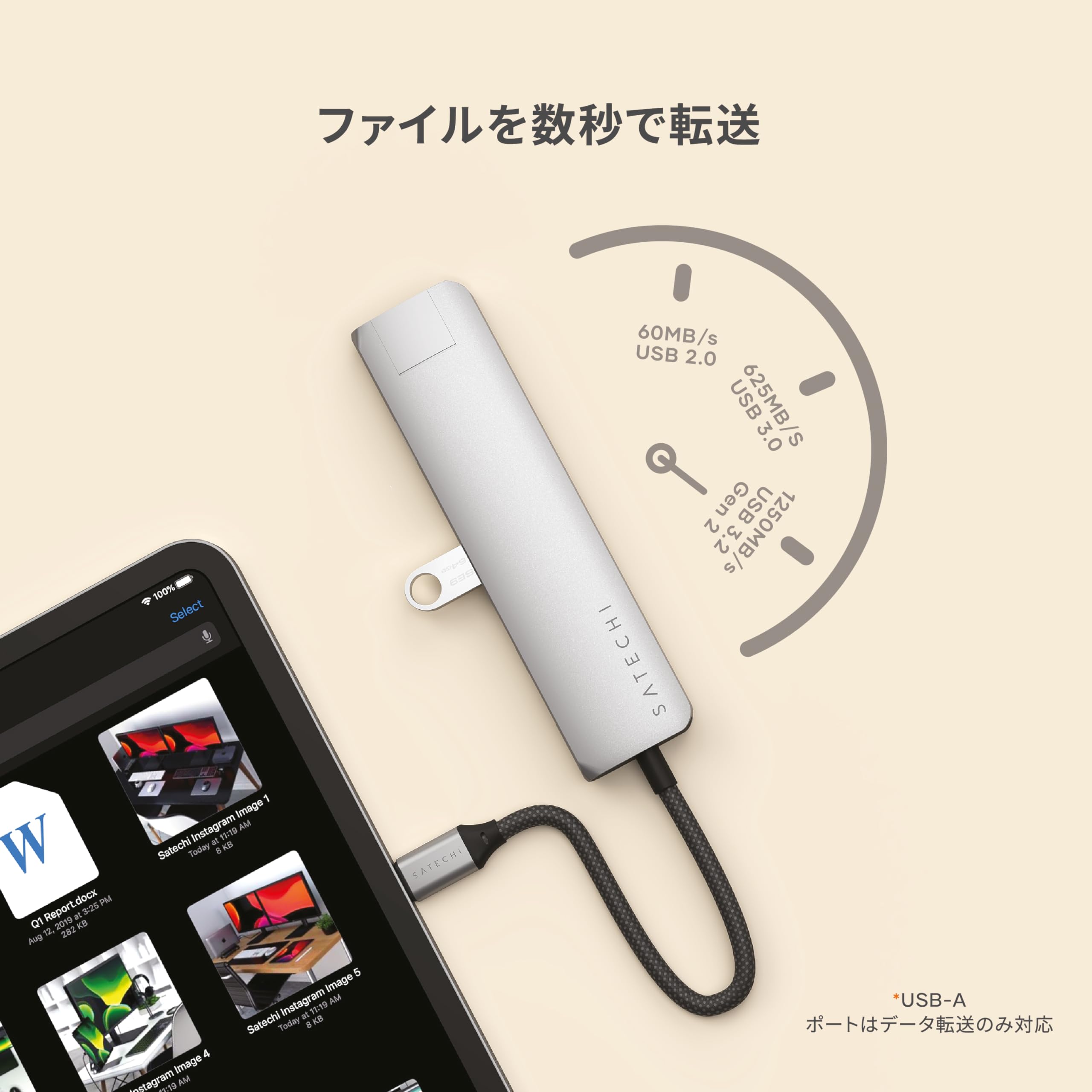 Amazon | SATECHI 7 in 1 USB-C スリムプラス マルチポートアダプター