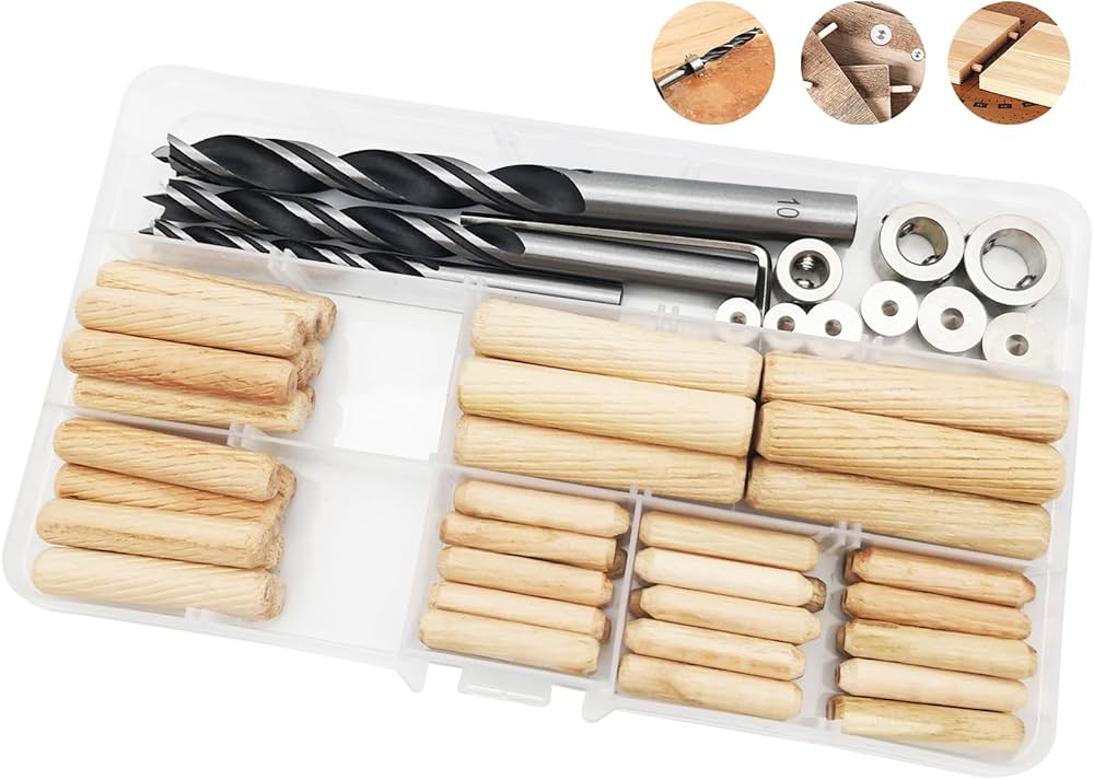 Amazon | CESFONJER ダボセット,6mm / 30個、8mm / 15個、10mm / 10個