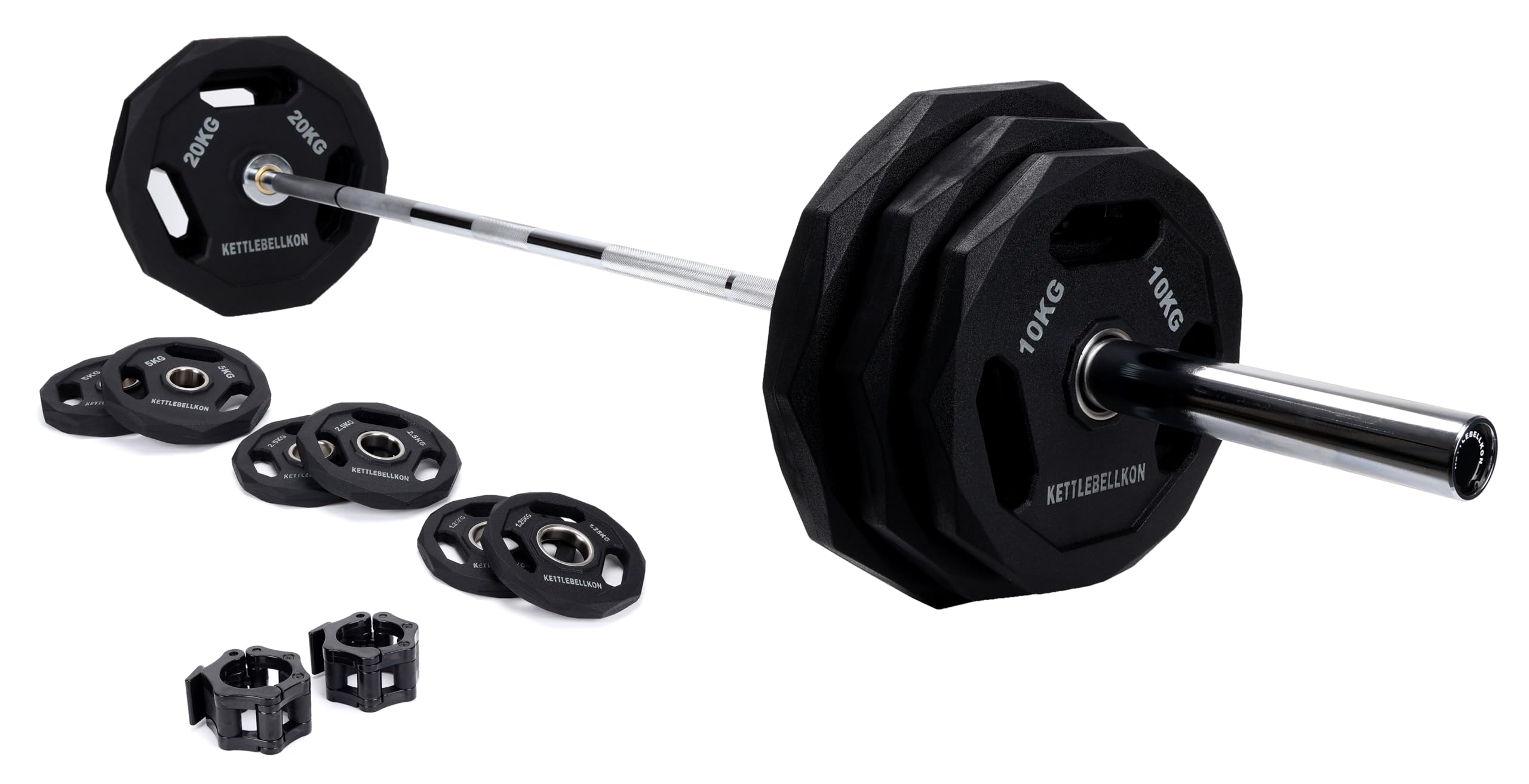 Amazon | KETTLEBELLKON (ケトルベル魂) オリンピック バーベル133KG