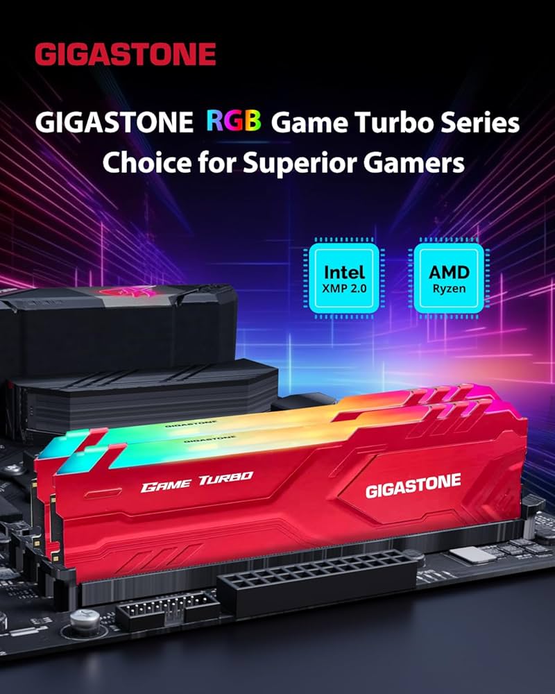 Amazon.co.jp: 【発光型 DDR4】GIGASTONE Game TURBO 16GBx2枚 (32GB