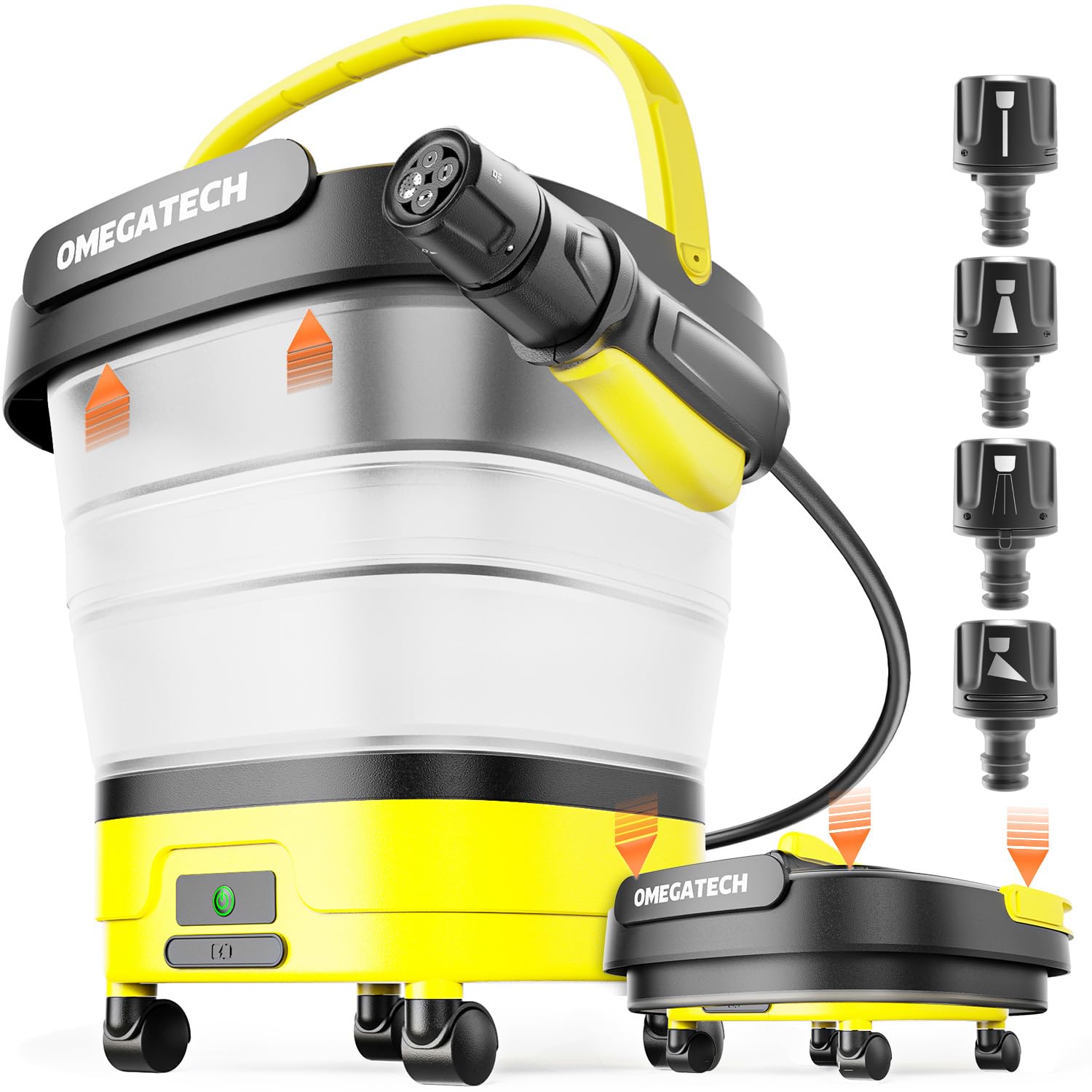 Amazon | 高圧洗浄機 キャスター付 コードレス 折り畳み式 Foldable