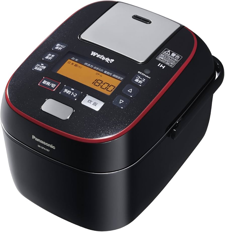 Amazon | パナソニック 炊飯器 5.5合 圧力IH式 Wおどり炊き ブラック