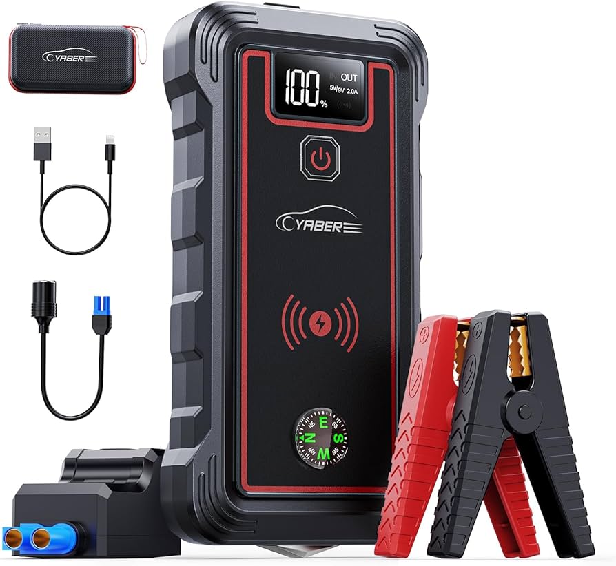 Amazon | YABER 乗用車用 ジャンプスターター 23800mAh大容量 ピーク
