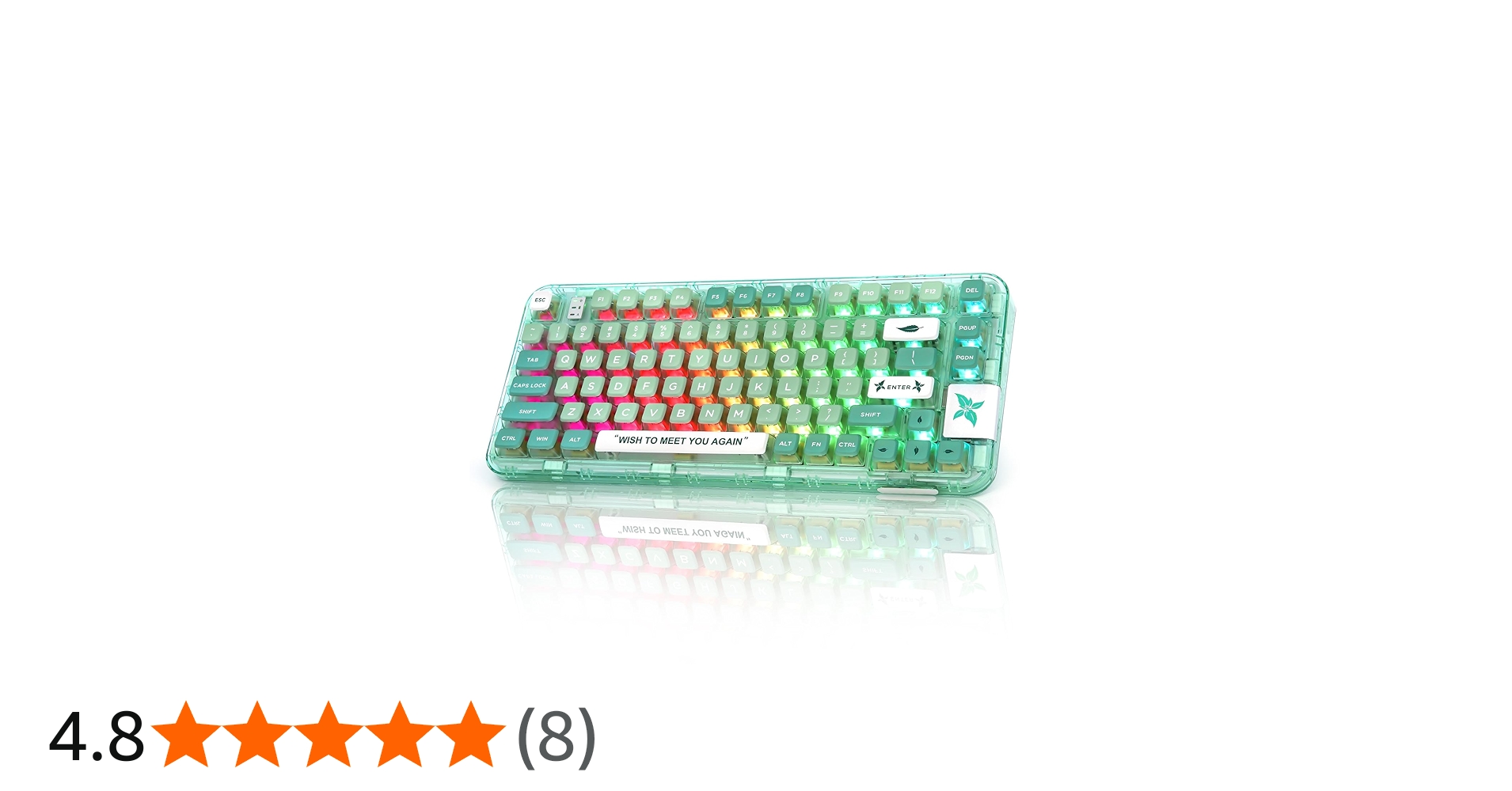 Amazon | YUNZII CK75 無線 ホットスワップメカニカルキーボード 透明