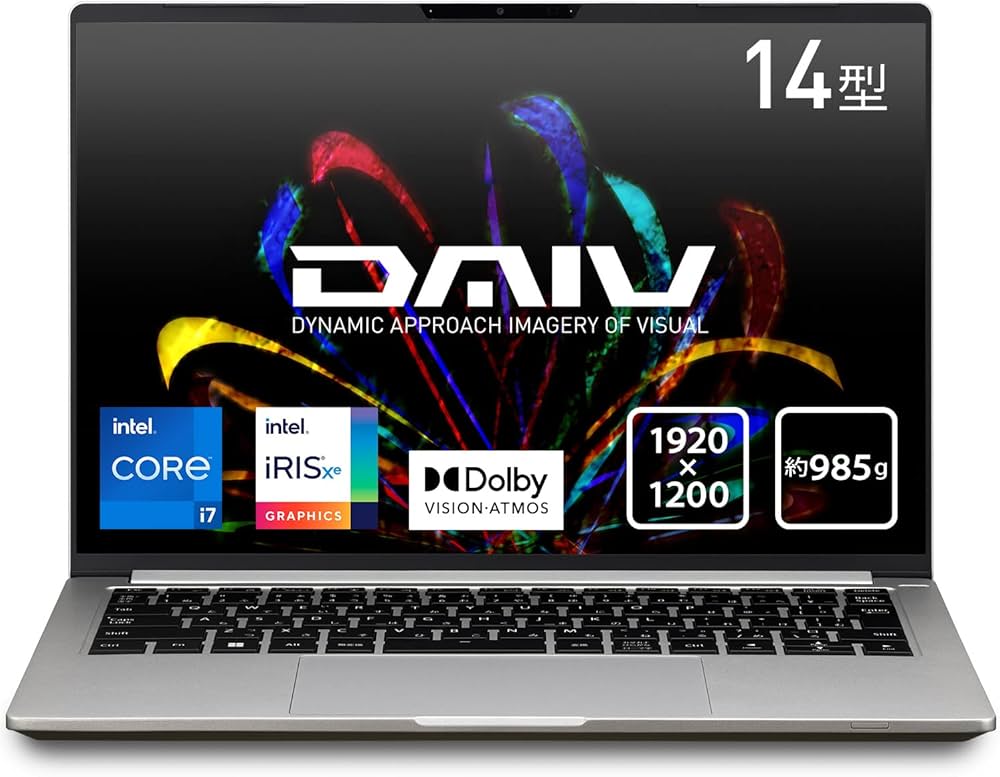 Amazon.co.jp: mouse クリエイター 14インチ ノートパソコン DAIV 4P