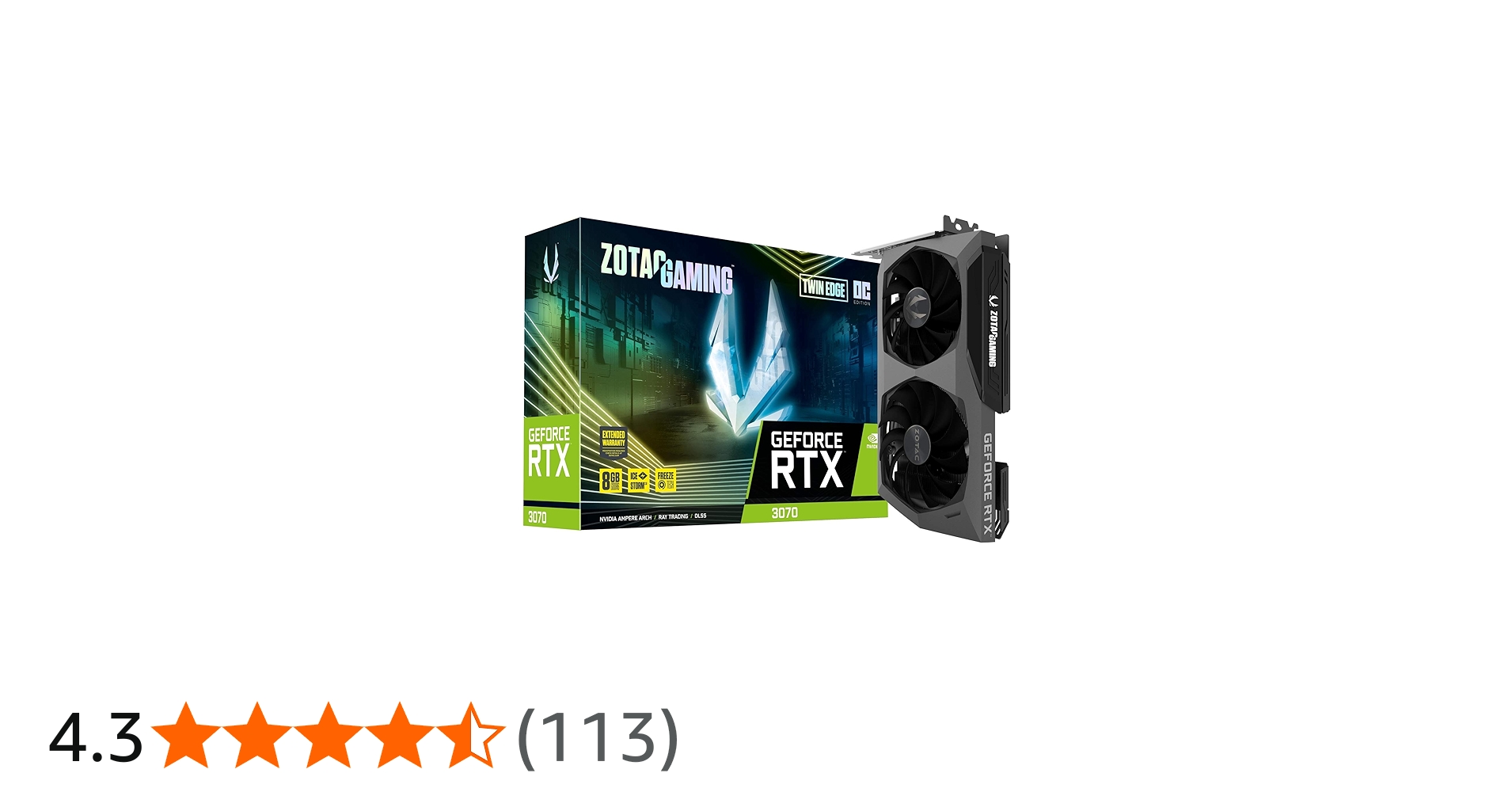 Amazon | ZOTAC GAMING GeForce RTX 3070 Twin Edge OC グラフィックス