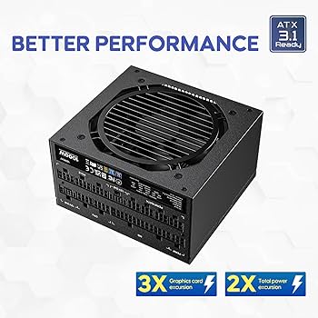 Amazon.com: Vetroo 1000W Black Power Supply ATX 3.1 Ready Dual