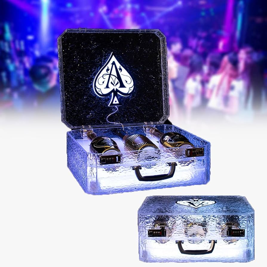 Amazon｜Vrapnudc 発光スペードシャンパンボックス カラフルな光る