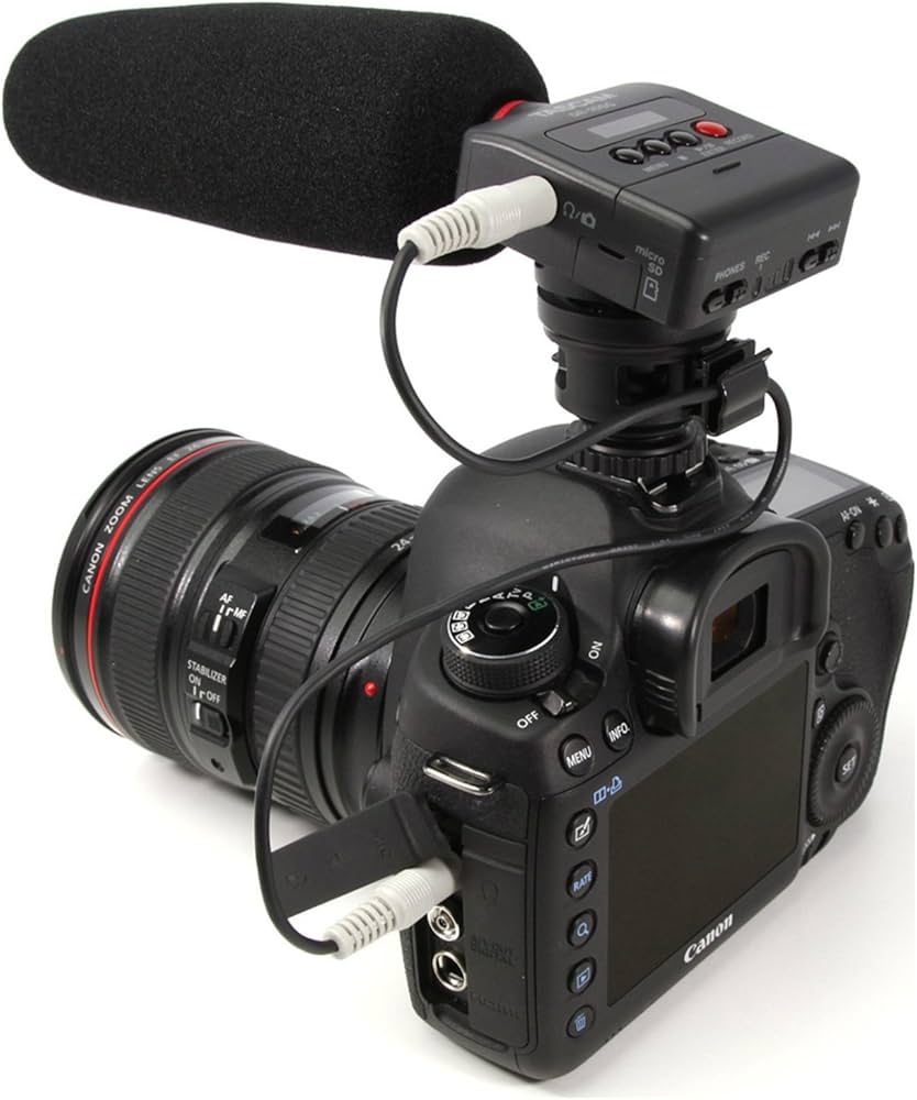Amazon.com: Tascam DR-10SG Shotgun Mic & Digital Recorder for DSLR