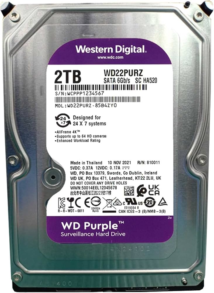Amazon | Western Digital ウエスタンデジタル WD Purple 内蔵 HDD