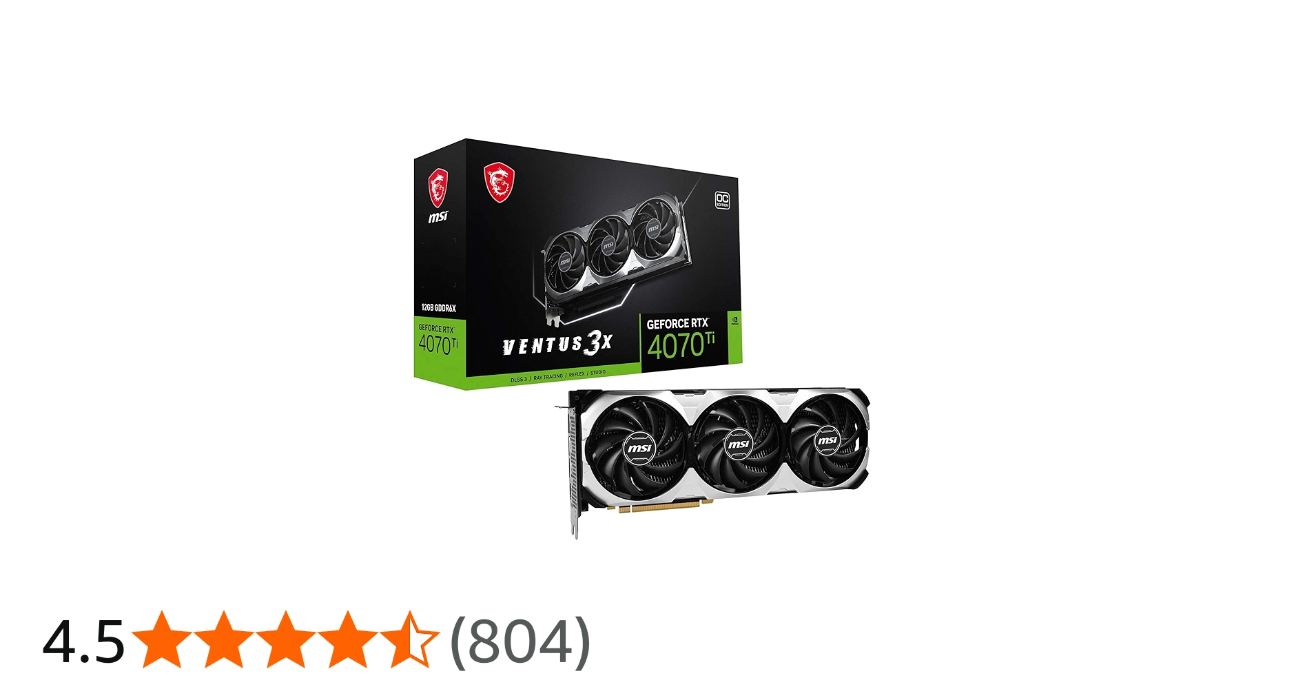 Amazon | MSI グラフィックスボード GeForce RTX 4070 Ti VENTUS 3X