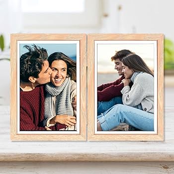 Amazon.co.jp: Shuiling フォトフレーム 2面/3面 額縁 KG判（4R判