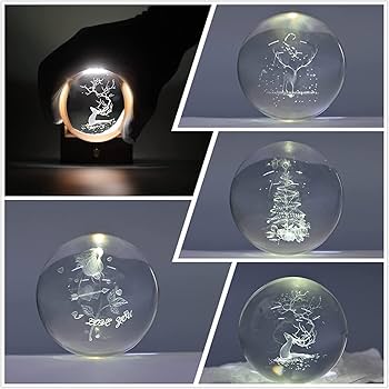 Amazon.co.jp: プロジェクション LED ナイトライト 3D クリスタル