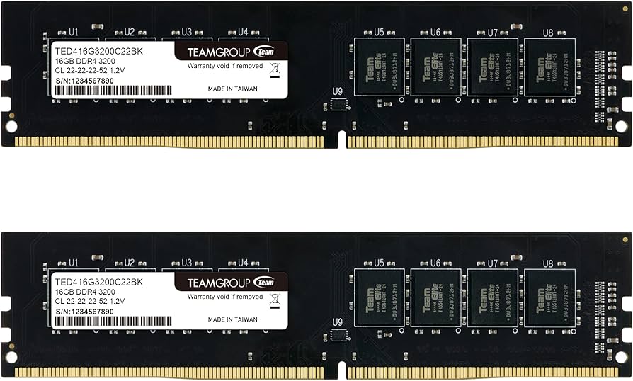 TEAMGROUP Elite DDR4 32GB Kit (2 x 16GB) 3200MHz (PC4-25600) CL22