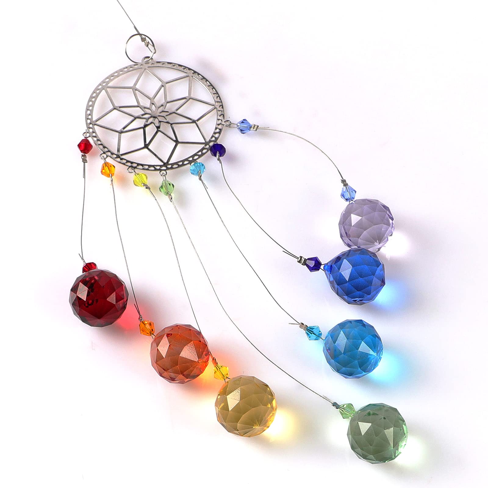 Amazon.co.jp: サンキャッチャー クリスタル キラキラ 七色 美しい