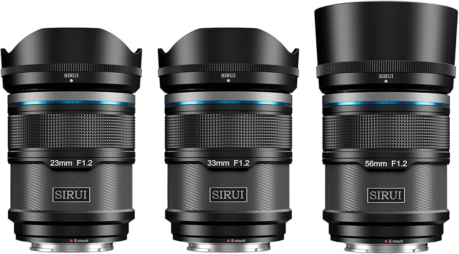 Amazon.com : SIRUI Sniper Autofocus Lens Set, 23mm, 33mm, 56mm, F1