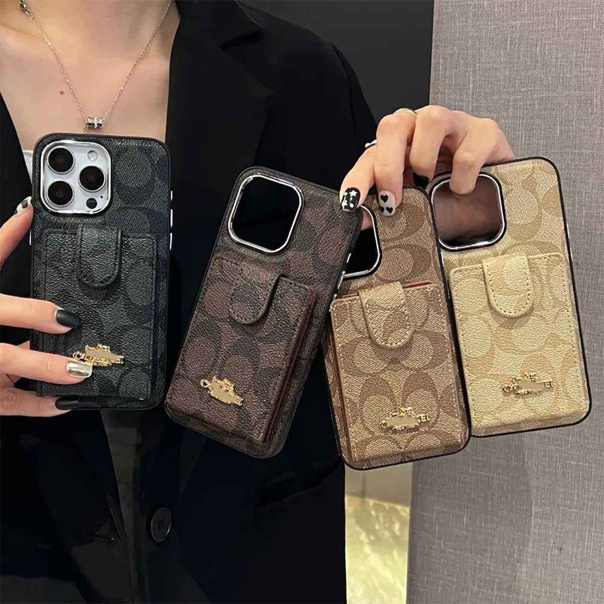 Amazon.co.jp: ケース コーチ iPhone17シリーズケース 多機種対応