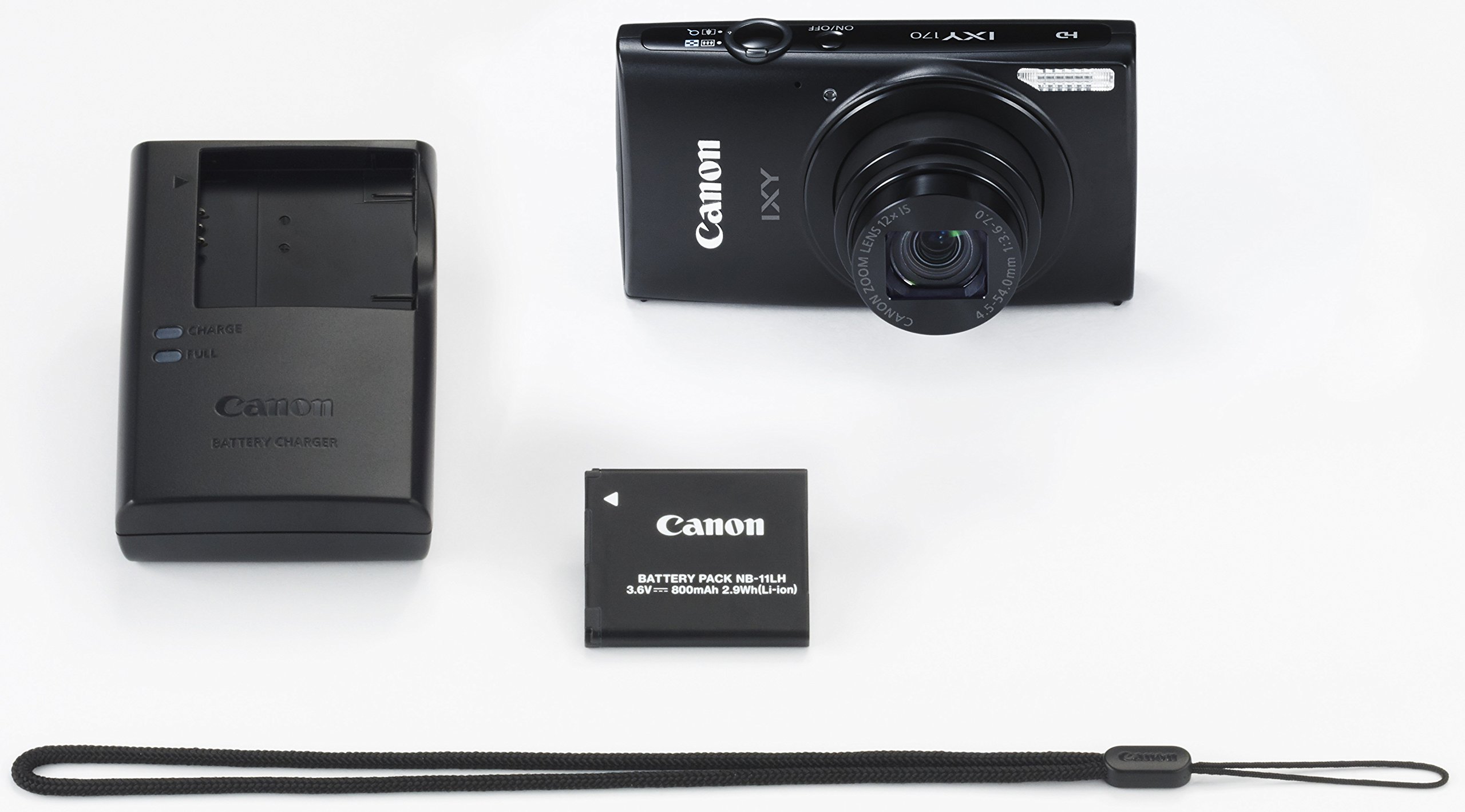 Amazon | Canon デジタルカメラ IXY 170 ブラック 光学12倍ズーム