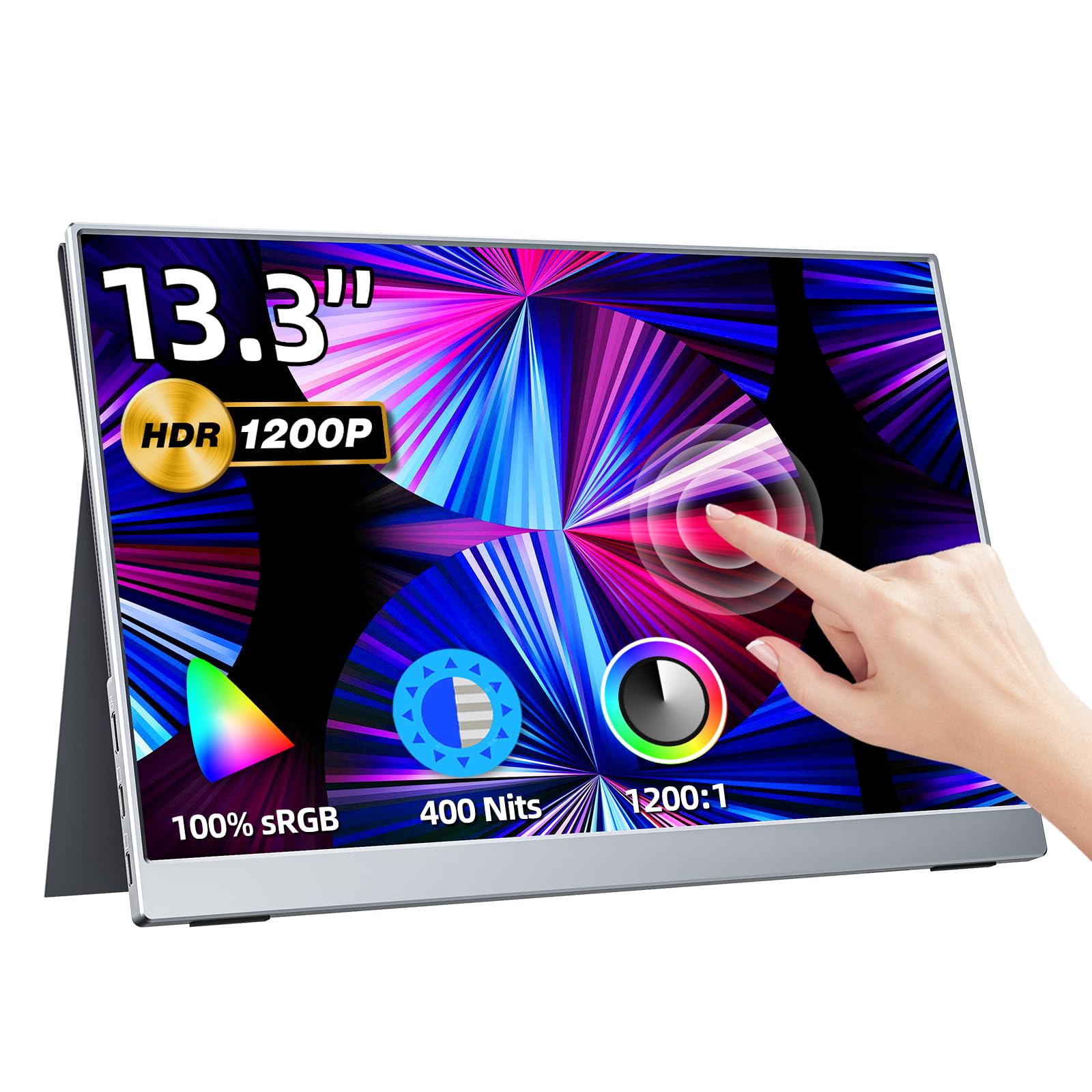 Amazon.co.jp: kksmart モバイルモニター 13.3インチ タッチパネル 超