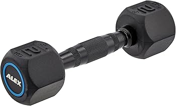 Amazon | ALEX アレックス ラバーHEXダンベル 2kg DB-HRD-BL-2K | Alex