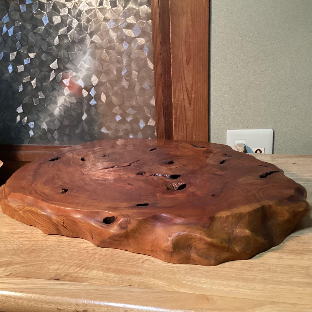 Amazon.co.jp: 天然木 1枚板 花台 飾り台 切株 木製飾り板 : おもちゃ