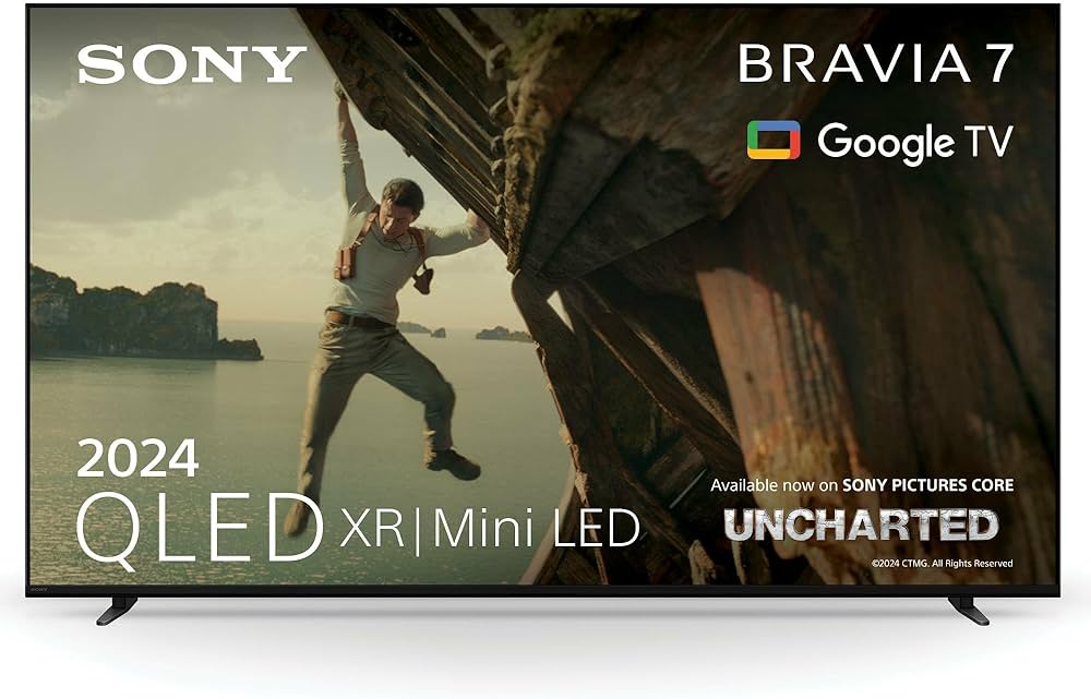 Sony BRAVIA 7 QLED (XR l Mini LED), K55XR70, 55 Inch 4K HDR Google
