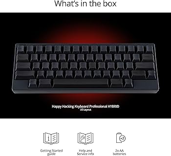 Amazon | PFU キーボード HHKB Professional HYBRID 英語配列／墨