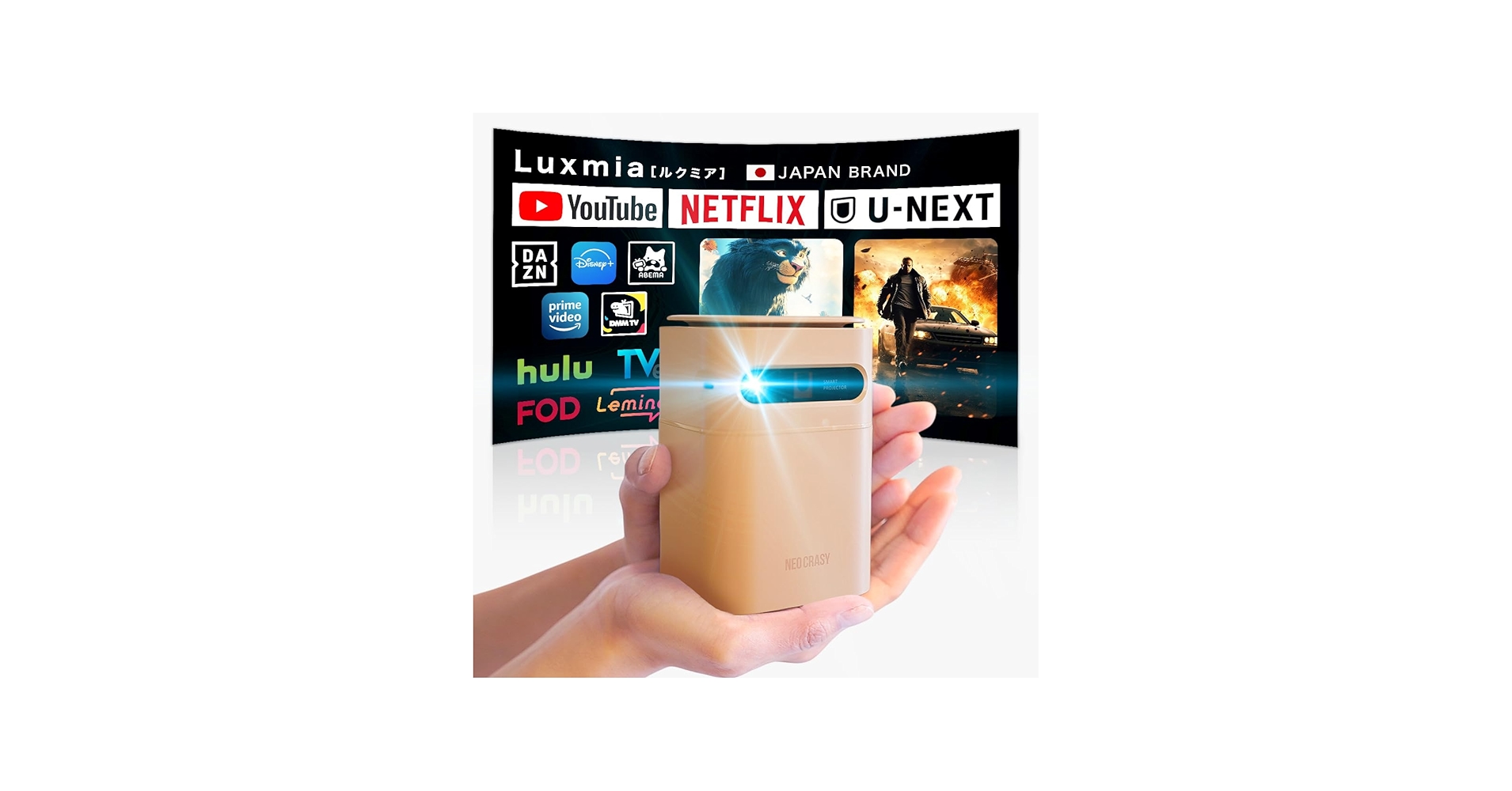 Amazon.co.jp: NEOCRASY プロジェクター 小型 Luxmia 【2025年