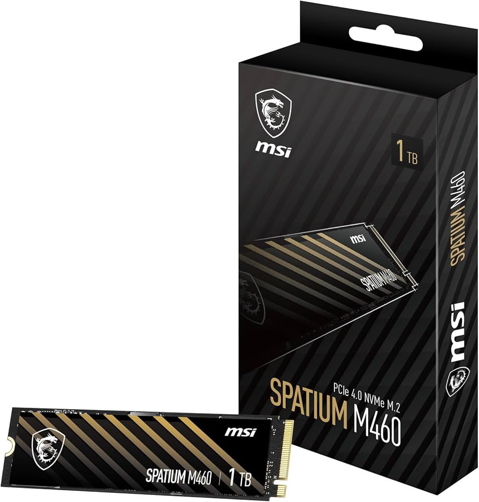 Amazon | MSI SPATIUM M460 1TB PCIe Gen4.0 x4 NVMe M.2 SSD (最大