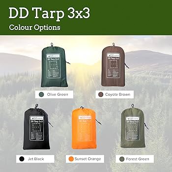 Amazon.com: DD Hammocks - DD Tarp 3x3 - Coyote Brown (10ft x 10ft