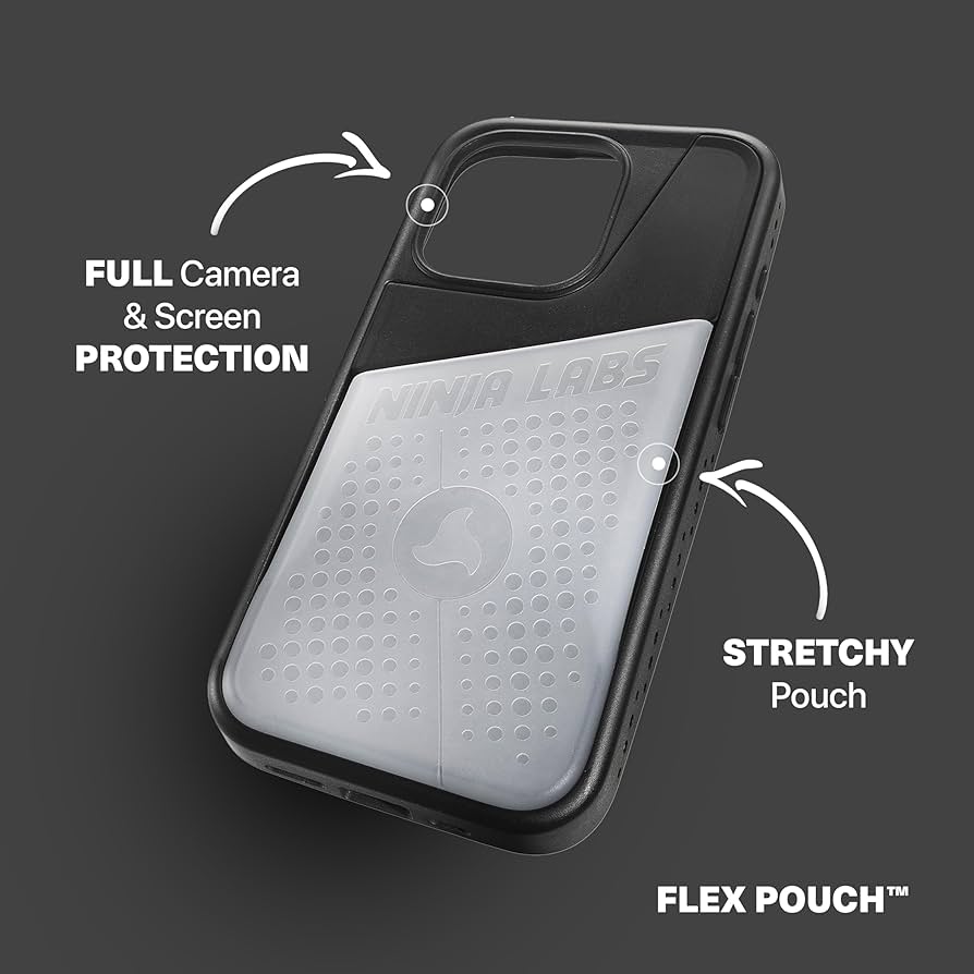 Ninja Labs Flex Pouch Phone Case (Stretches to Hold 30+ Cards
