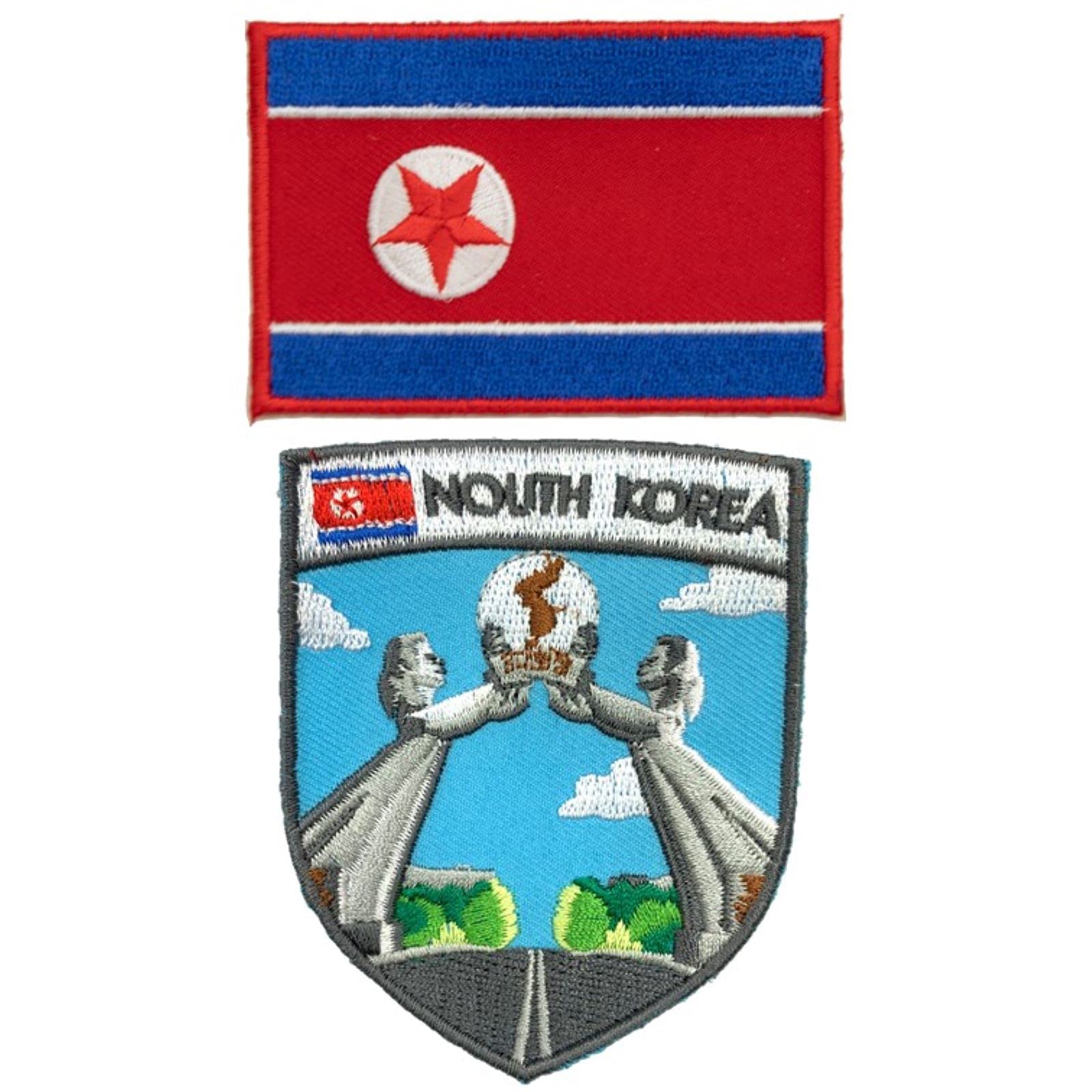 Amazon.co.jp: A-ONE 【2個セット】- 北朝鮮 シールド パッチ + 北朝鮮