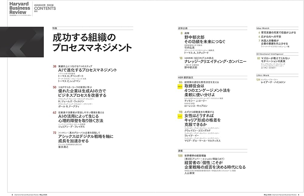 DIAMONDハーバード・ビジネス・レビュー 2025年5月号 特集「成功する