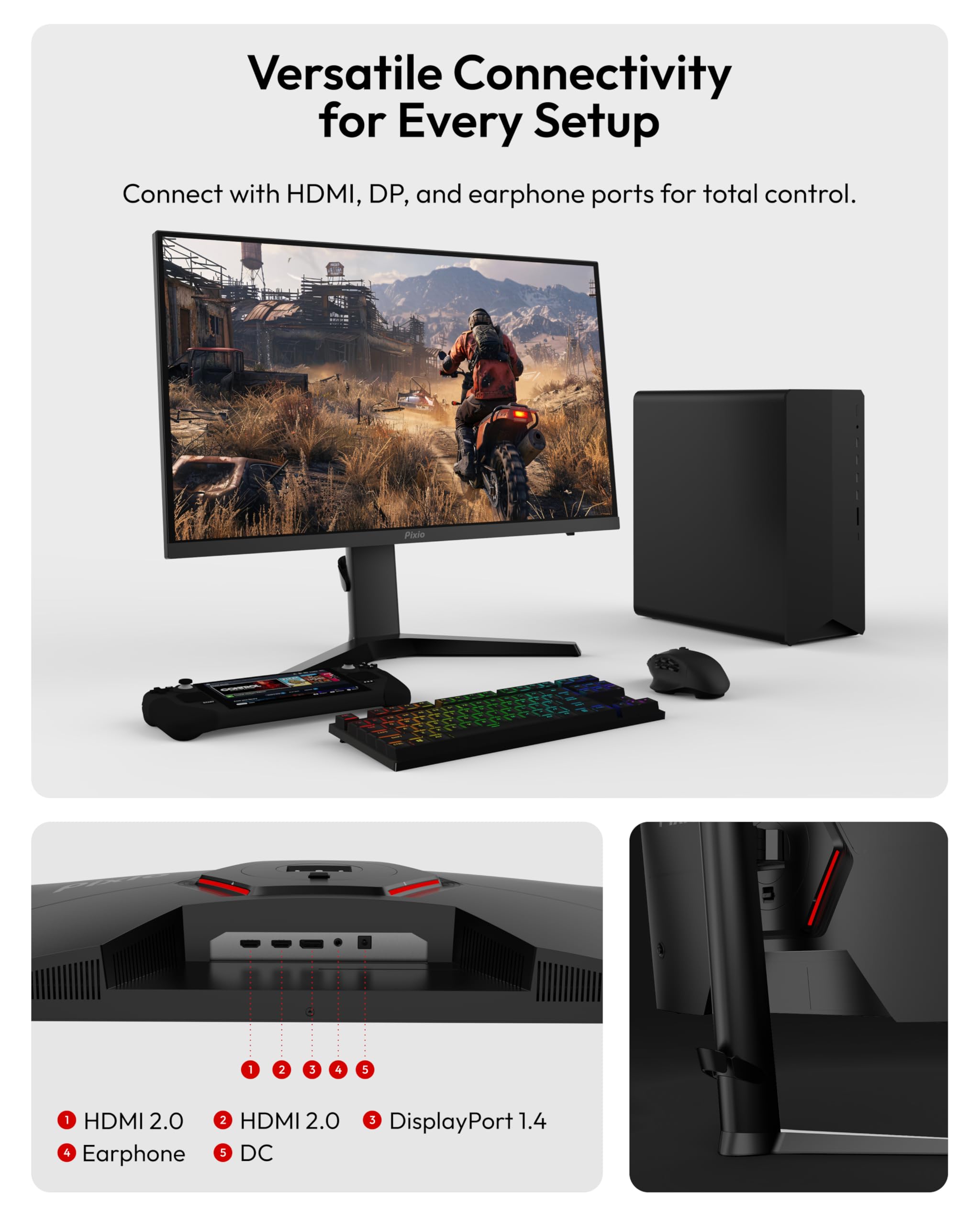 Amazon.com: Pixio PX277 Prime Neo 27 inch 180Hz Refresh Rate QHD