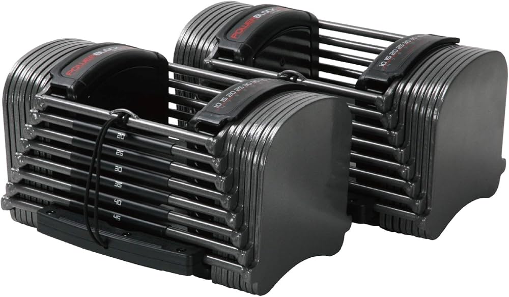 Amazon | パワーブロック SP50 (23kg×2) 可変式ダンベル 9段階(約5