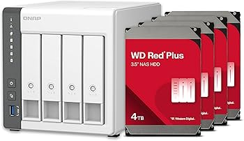 Amazon.co.jp: QNAP TS-433-4G-44W-US 4ベイ NAS 12TBストレージ容量