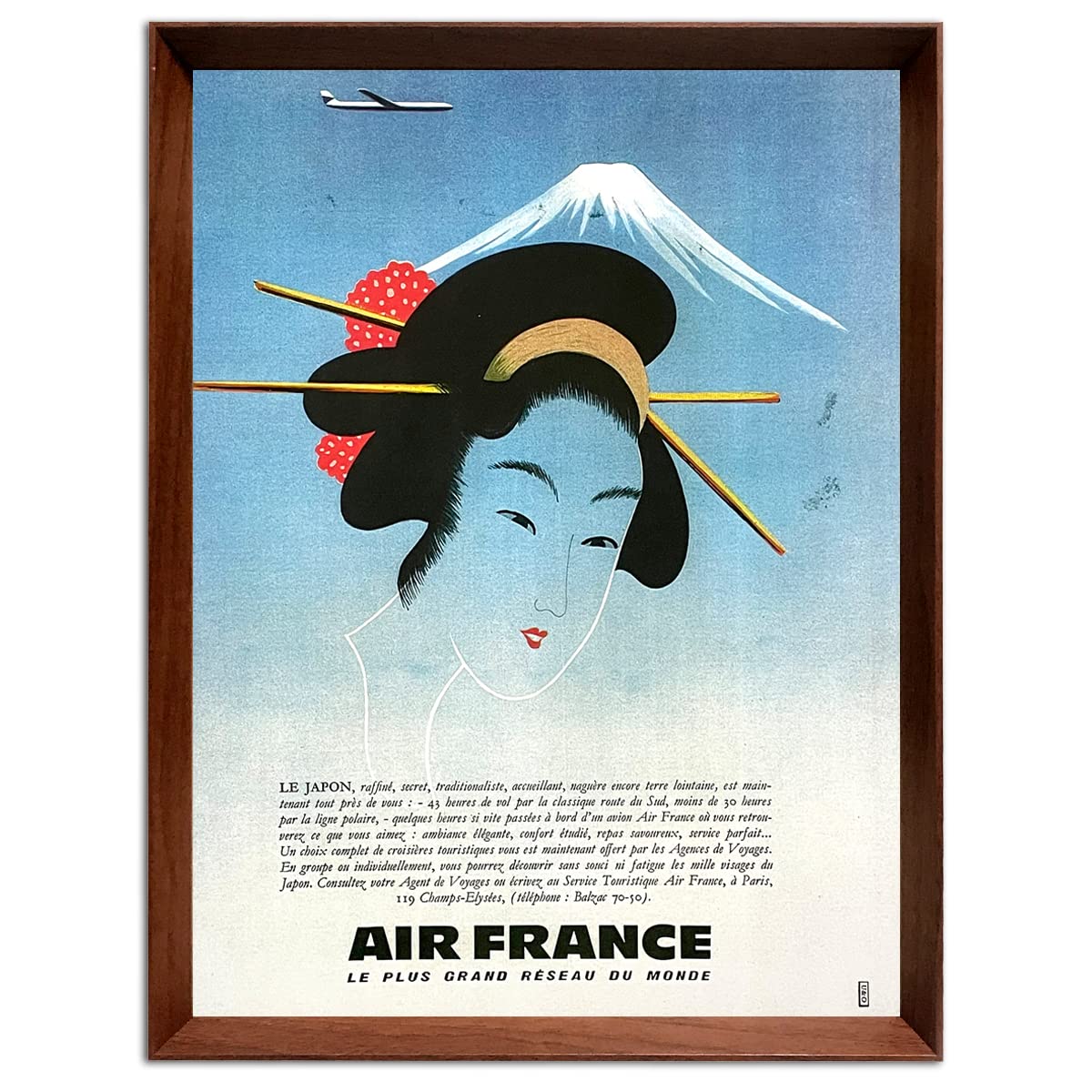 Amazon.co.jp: エールフランス 日本 1960年代 フランス雑誌 ビンテージ