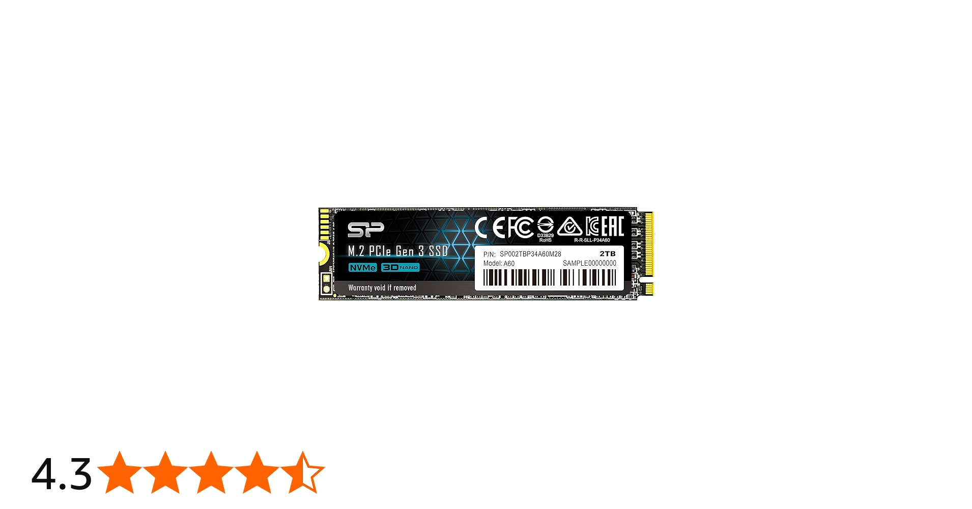 Amazon | SP Silicon Power シリコンパワー SSD 2TB 3D NAND M.2 2280