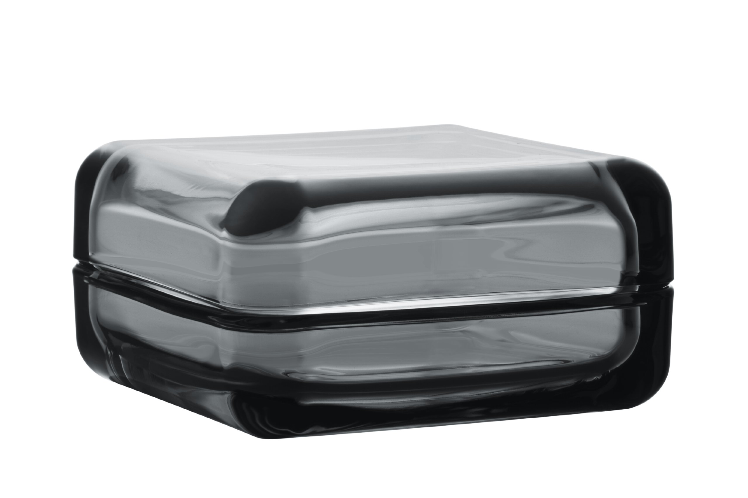 Amazon｜Iittala Vitriini スクエアボックス、グレー、4-1/4インチ