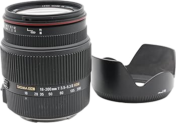 Amazon.com : Sigma 18-200mm F3.5-6.3 II DC OS HSM Lens for Canon
