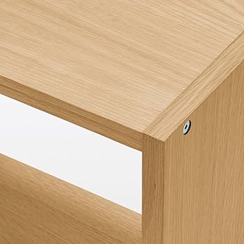 Amazon｜無印良品 スタッキングシェルフセット・5段・オーク材 幅122