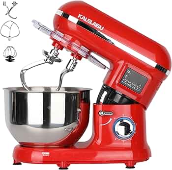 Amazon | KALELAISU スタンドミキサー 5.5L大容量 99分タイマー機能