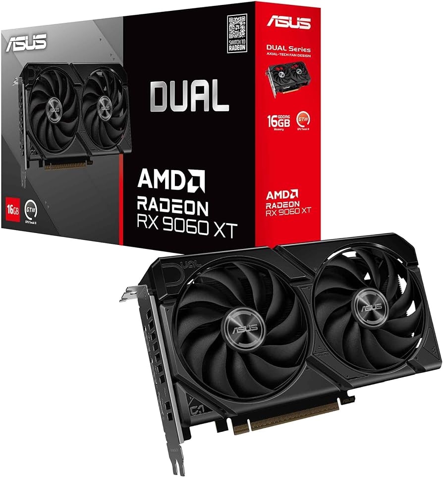 Amazon.com: ASUS Dual Radeon™ RX 9060 XT 16GB GDDR6 Graphics Card
