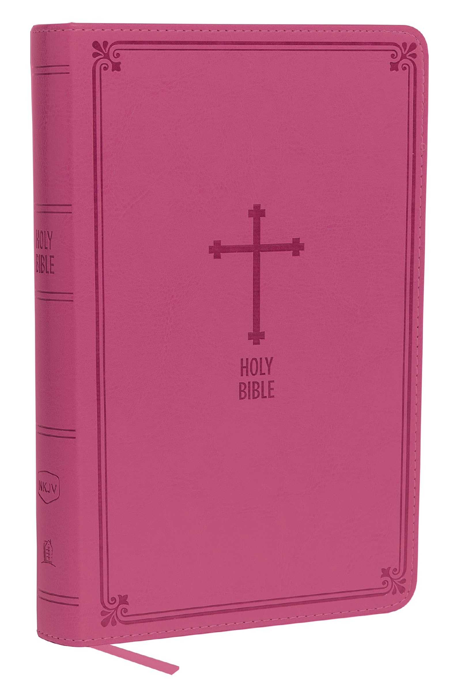 NKJV, Deluxe Gift Bible, Leathersoft, Pink, Red Letter, Comfort
