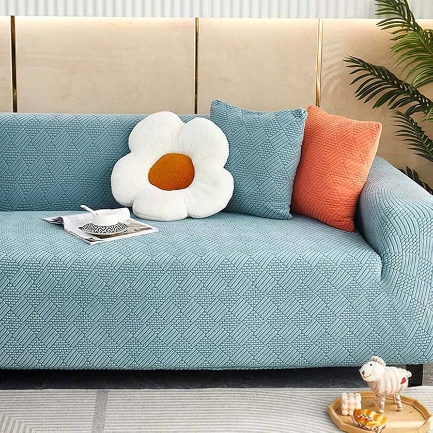 Amazon｜ソファカバー 2人掛け 肘付き 北欧風 アイボリー ストレッチ